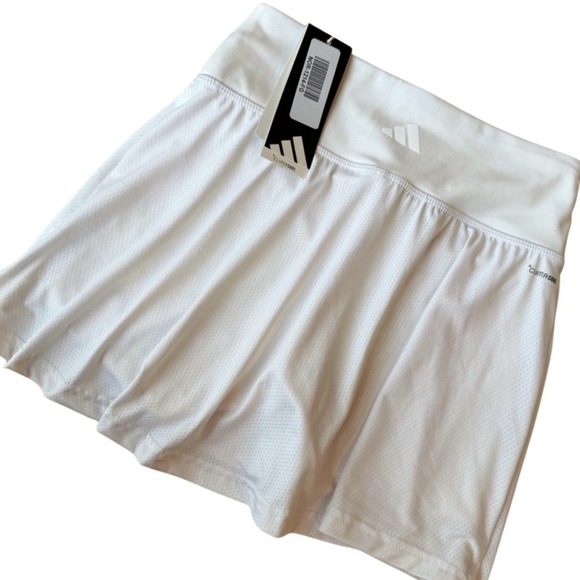 adidas Pants - Adidas Women's Tennis Skirt White ClimaCool Built-in Shorts XS Athletic